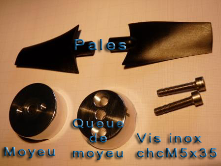moyeu Modele hélice prototype 3D Heliciel