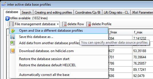 database profiles