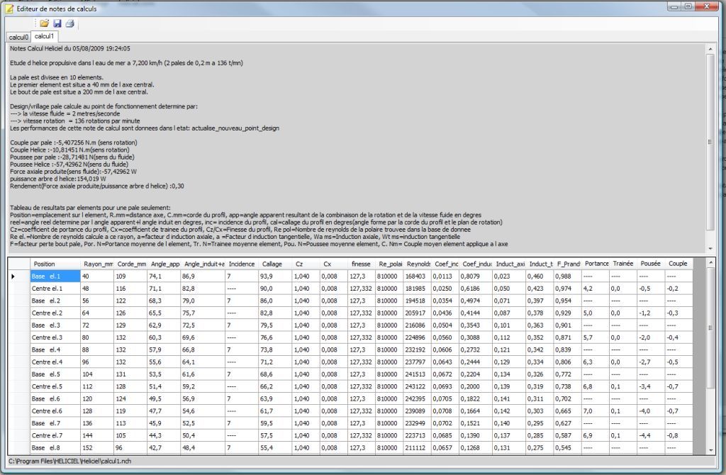 propeller calculation