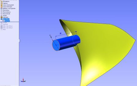 propeller blade assembly in solidworks