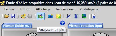 analyse multiple points fonctionnement helice