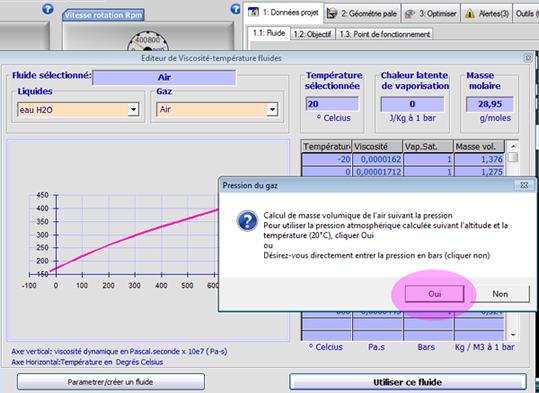 propeller ambient fluid density